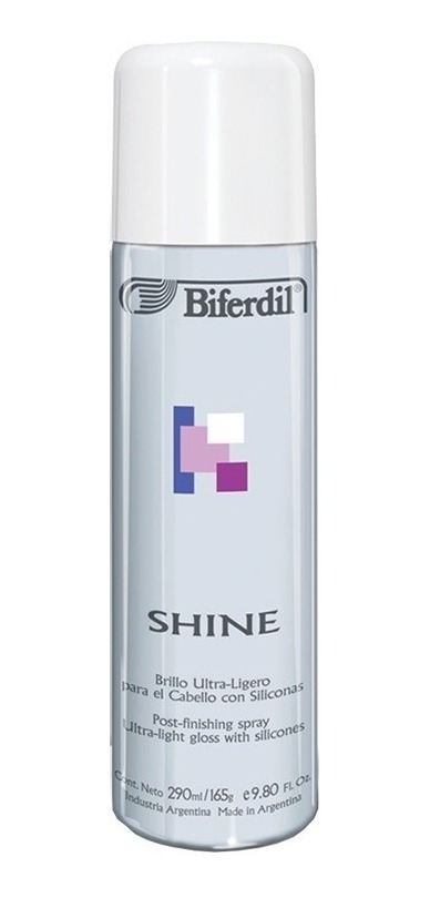 BIFERDIL SPRAY SHINE ULTRA LIGERO CON SILICONA  X 195 ML.